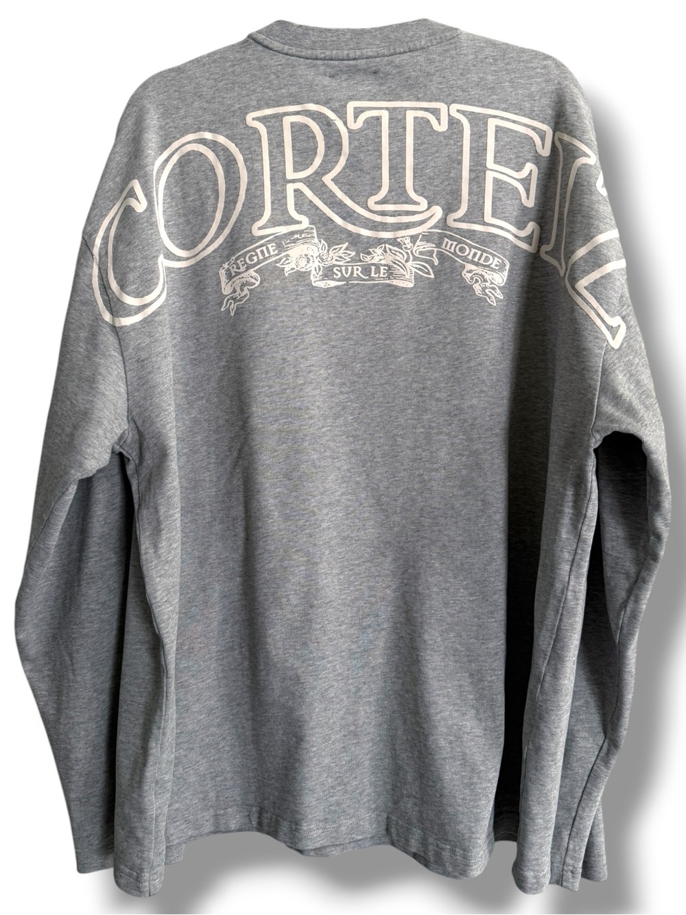 CORTEIZ Royale Heavyweight Long Sleeve T Shirt Heather Gray Size XXL